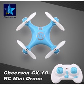 Resim Konesam Mavi Cx-10 Mini Rc Drone, 6 Eksenli Jiroskop, 20-50m Kontrol Mesafesi, 3-5 Dakika Uçuş Süresi Mavi 