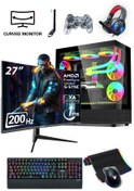 Resim IZOLY NextGen F-X i5-14400F 32GB 1TB M.2 NVMe RTX 4060Ti 8GB 27" 200HZ 240mm Oyuncu Masaüstü Bilgisayarı 