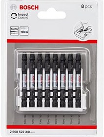Resim Bosch Accessories 8 Parçalı Ikili Tornavida Seti Torx (Impact Control, 8 x T30-T30 Uç Uzunluğu: 65 mm, Pick And Click, Darbeli Matkap Aksesuarı 