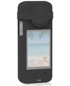 Resim Insta360 X3 Puluz Silikon Koruyucu Koruyucu Koruyucu Koruyucu Koruyucu Kılıf Siyah 