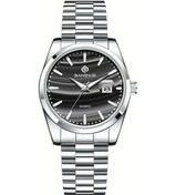 Resim Fochsia Lıge Erkek Multifonksiyonel Takvimli Gece Aydınlatmalı Çelik Kol Saati Siyah Gümüş Diğer 