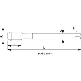 Resim Fett G 1 1/8-11 Narex 3002 Dın N-5156D Hsse Düz Kanal Açma Makina Kılavuzu 