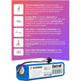 Resim Proscenic M8 Pro Uyumlu Batarya Maksimum Kapasite 7000mah 