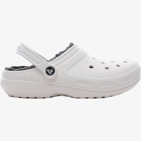 Resim Crocs Classic Lined Clog Unisex Beyaz Clog Terlik 203591-10m 