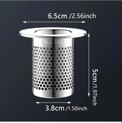 Resim Elmpaly 1 Adet Paslanmaz Çelik Banyo Drenaj Izgarası - Tıkanmaz Saç Toplayıcı 