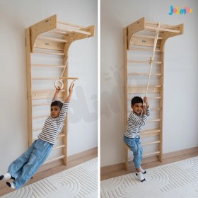 Resim İsveç Tırmanma Duvarı ve Akrobat Seti | Jolimbo 