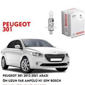 Resim PEUGEOT 301 2012-2021 ARASI ÖN UZUN FAR AMPÜLÜ H1 55W BOSCH 