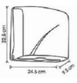 Resim Hype Store K2B Z Katlı Kağıt Havlu Dispenseri Siyah 