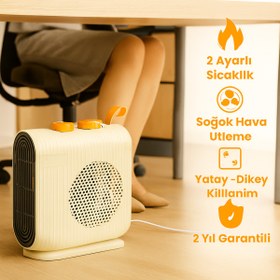 Resim ViATOM Lina 2000W Elektrikli Isıtıcı – Fanlı, Termostatlı, Termik Kesicili, Soğuk ve Sıcak Hava Üfleme 