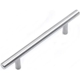 Resim Alüminyum Paslanmaz İnox 160 mm Mobilya Boy Kulp Çap: 12 mm 