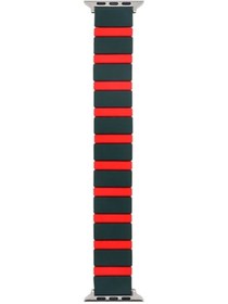 Resim iOS Uyumlu Ultra 49mm-watch Ultra 2 49mm / Seri 9-8-7 45mm / Se 3-se 2-6-se-5-4 44mm / 3-2-1 42mm Silikon Ekleme Saat Kordonu 