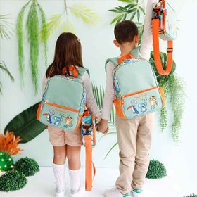 Resim Çocuk Sırt Çantası ve Beslenme Çantası Seti Jungle Friends 