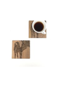 Resim Bardak Altlığı Model -34 Kahverengi 