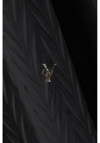 Resim İthal Kadife Fon Perde Plise 01 V-311 Gri Gri 