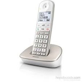 Resim Philips XL4901S Telsiz Dect Telefon 1.9" Ekran Eller Serbest Konuşla Beyaz Arka Işık-Tuş Takımı 