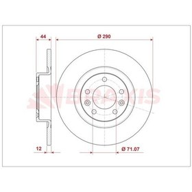 Resim Braxıs-ae0811 - Fren Dıskı Arka 508 10 Duz 289.7mm 