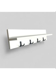 Resim Portmanto Duvar Askılığı Elbise Askılığı Beyaz 40x15 Beyaz 