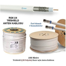 Resim Ören Rg 6/U 4 Trishield Anten Kablosu 100 M 