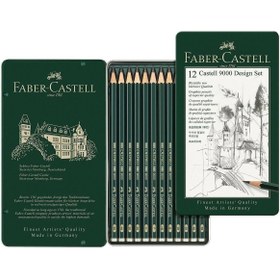 Resim Faber Castell 9000 Dereceli Kalem Design Set (5b-5h) 