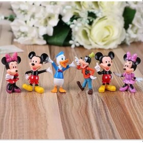 Resim Disney Mickey Mouse Clubhouse Minnie Donald Duck 6 Parça Figür Seti 