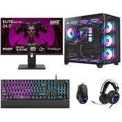 Resim Dragos DRX7719 R7-5700X 32 GB 1 TB NVMe 16 GB RTX5060Ti 24.5" Free Dos Masaüstü Oyuncu Bilgisayarı 