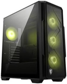 Resim MSI MAG FORGE 340R AIRFLOW TEMPERLİ CAM 4X120MM ARGB FAN ATX GAMİNG BİLGİSAYAR KASASI 