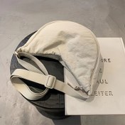 Resim Şık Naylon Hilal Çapraz Çanta - Çok Yönlü & Dayanıklı, Fermuarlı Kapatma, Polyester Astarlı Yıkanabilir - Kırmızı, Siyah Renklerde Mevcut 