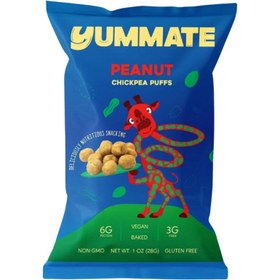 Resim YUMMATE Yer Fıstığı Aromalı Fırınlanmış Nohut Cipsi 28g 
