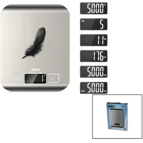 Resim Bucuks Mutfak Tartısı Terazi Inox LCD Ekran 5kg/1gr 