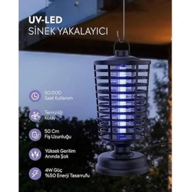 Resim Esranın Dünyası Babilden Elektrikli Sinek Öldürücü Cihaz - Sessiz ve Etkili Koruma (AQM02) 