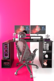 Resim dekoronya Master Oyuncu Masası, Gamer Masa, Çalışma Masası, Ofis Masası 