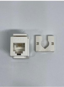 Resim S-Tech Cat 3 UTP 180 Derece Keystone Jack 