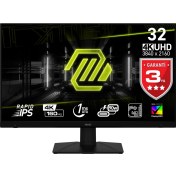 Resim MSI 32" MAG 322UPF 3840x2160 (UHD) 16:9 FLAT RAPID IPS 160HZ 1MS FREESYNC PREMIUM PIVOT GAMING MONITOR 