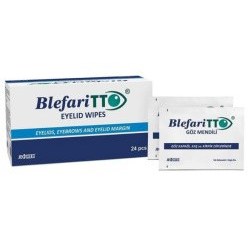Resim TTO Blepharitto Göz Çevresi Temizleme Mendili 24 Adet 
