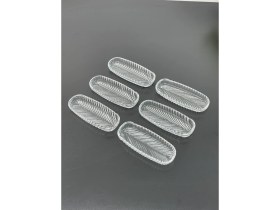 Resim 6 Lı Cam Mini Kayık Tabak Kase Kahvaltılık 14*6cm 