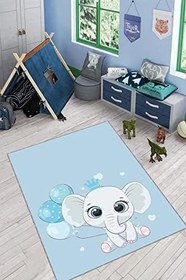 Resim Viva Home Makinede Yıkanabilir Kaymaz Taban Bebek Halısı AR1011 