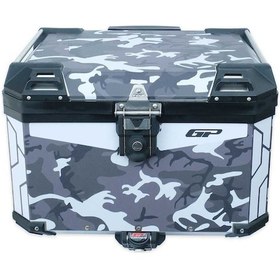 Resim Gp Kompozit Dsn01 Universal 57 Lt Desenli Alüminyum Motosiklet Çantası Çok Renkli 