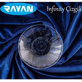 Resim Güneş Yıldız Gül Model 6'lı Cam Tabak G-403 Altın 