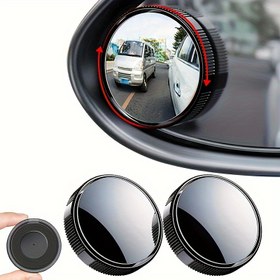 Resim Arabalar, SUV'lar ve Kamyonlar için Fit HD Kör Nokta Aynası - Konveks 360° Geniş Açı Arka Görüş, Geliştirilmiş Güvenlik, Kolay Kurulum, Sol Taraf Yerleştirme, Arka Görüş Aynası Aksesuarları 
