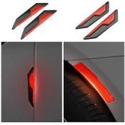 Resim Beyaz Mükemmel Araba Yansıtıcı Çıkartmalar Çıkarılabilir Evrensel Güvenlik Uyarısı 