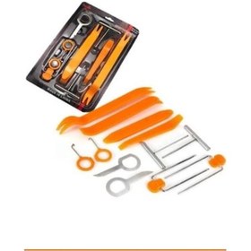 Resim Oto Döşeme Teyp Trim Sökme Aparatı 12 Parça Radyo Kapı Ototeyp 