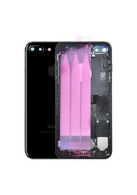 Resim Apple Uyumlu iPhone 7 Plus Kasa Dolu Jet Black Siyah 