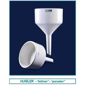 Resim İSOLAB 042.01.110 huni - bühner - porselen - iç çap 110 mm (1 ade 