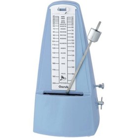 Resim Cherub WSM-330-BL Mekanik Metronom (Mavi) | Şeffaf Kapaklı Canlı Renk 
