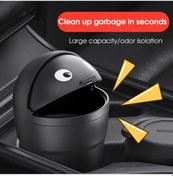 Resim Chenkestoreone Siyah Mini Araç Çöp Kutusu Katlanır Çok Amaçlı Torba Eldiven Gözü 