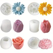 Resim 6 adet Çiçek Mum Kalıbı Seti - DIY Mum, Sabun, Reçine ve Alçı El Sanatları için Gül, Pembe, Lale ve Papatya Silikon Kalıplarını içerir | Sevgililer Günü, Anneler Günü ve daha fazlası için ideal el yapımı hediyeler, Mum Yapımı Malzemeleri, El Sanatları Temel Malzemeleri, Dekoratif Mumlar, Detaylı El Sanatları, Yüksek Kaliteli El Sanatları, El Sanatları Tutkunları 