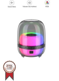 Resim Torima BTS-1843 Siyah Kablosuz Taşınabilir Rgb Işıklı Bluetooth Hoparlör Speaker 