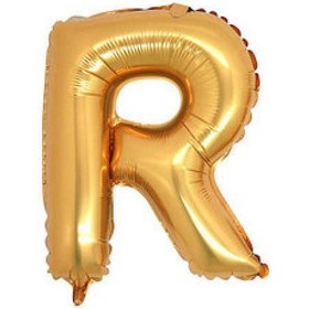 Resim Folyo balon harf r altın 40 inc p1 
