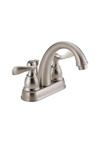 Resim Windemere Banyo Bataryası, Fırçalanmış Nikel Banyo Lavabo Bataryası, 2 Saplı Banyo Bataryası, Metal Tahliye Montajı, Paslanmaz B2596lf-ss Açık Bej 