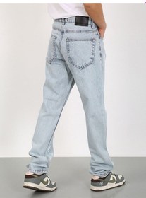 Resim Baggy Şimsek Desenli Buz Mavi Jean-buz Mavi - 28 Buz Mavi 